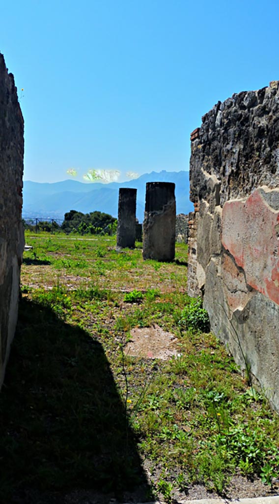 VIII.2.28 Pompeii. 2016/2017. 
Looking south along west wall of entrance corridor. Photo courtesy of Giuseppe Ciaramella.