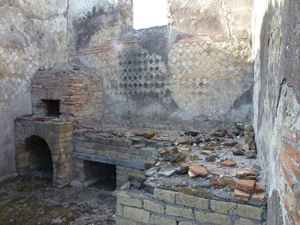 VIII.2.30 Pompeii. September 2011. Looking towards north side of kitchen, with window in north wall.