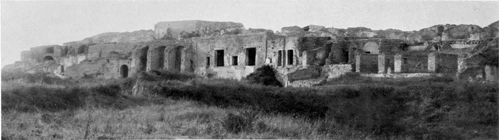 VIII.2.21-30 Pompeii from south. 1936. VIII.2.26, VIII.2.28, VIII.2.29 in centre, VIII.2.30 on right.
See Noack, F. and Lehmann-Hartleben, K., 1936. Baugeschichtliche Untersuchungen am Stadtrand von Pompeji. Berlin: De Gruyter, taf. 28,1.