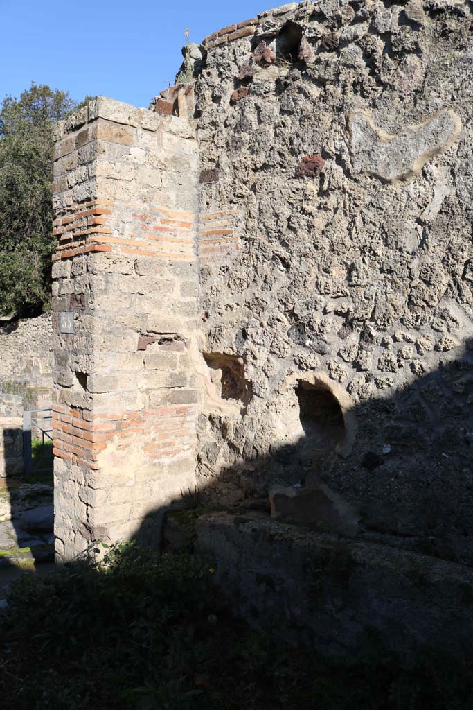 VIII.2.35, Pompeii. December 2018. 
Looking towards east wall near entrance doorway. Photo courtesy of Aude Durand.