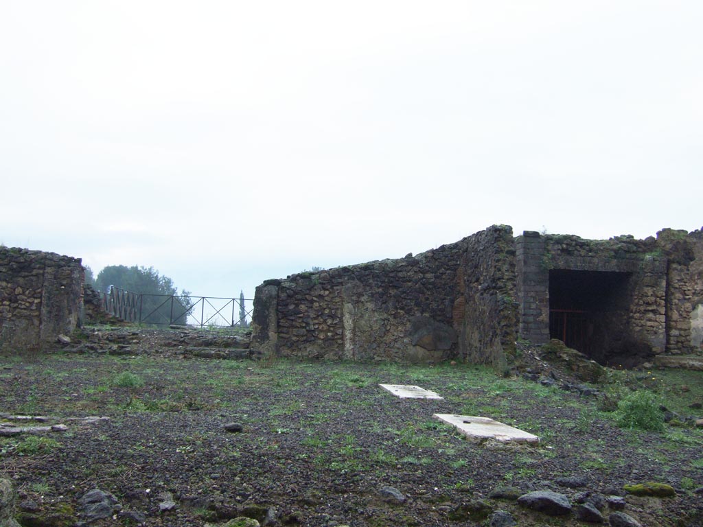 VIII.2.37 Pompeii. December 2005. Looking south-west across large room or atrium.