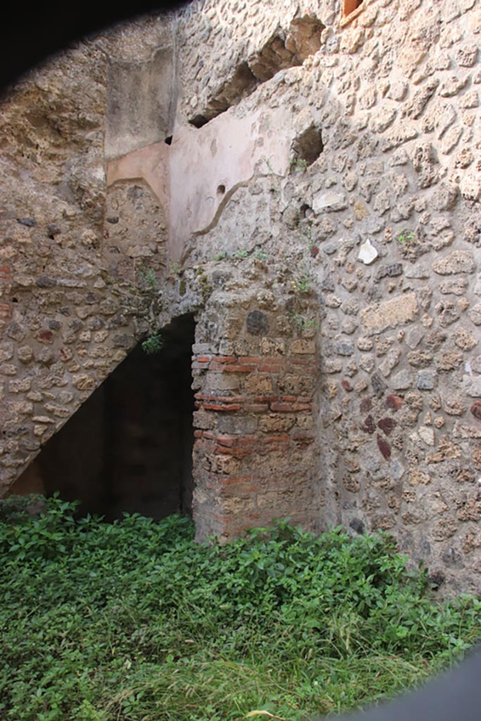 VIII.2.38 Pompeii. October 2023. South-west corner of shop-room. Photo courtesy of Klaus Heese.