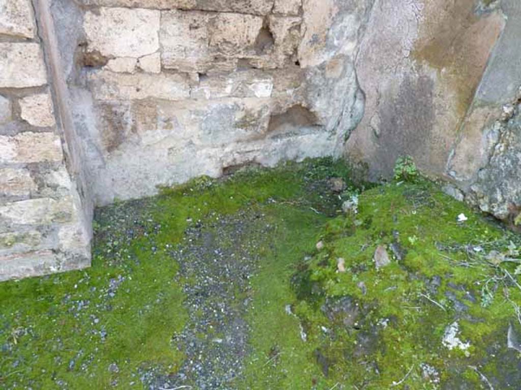 VIII.3.3 Pompeii. May 2010. There would have been a latrine under the stairs in the south-west corner of the shop.
See Hobson, B., 2009. Latrinae et foricae: Toilets in the Roman World. London; Duckworth. (p. 57)