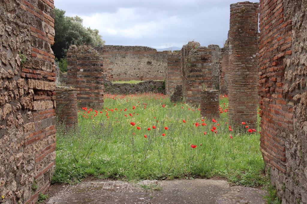 VIII.3.4 Pompeii. May 2024. Looking south across atrium from entrance corridor/fauces. Photo courtesy of Klaus Heese.