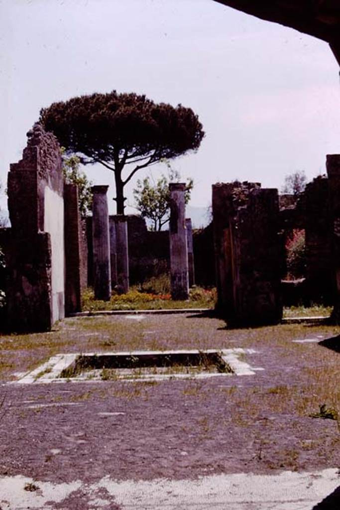 VIII.3.8 Pompeii.  1964. Looking south across atrium towards peristyle.  Photo by Stanley A. Jashemski.
Source: The Wilhelmina and Stanley A. Jashemski archive in the University of Maryland Library, Special Collections (See collection page) and made available under the Creative Commons Attribution-Non Commercial License v.4. See Licence and use details.
J64f0026