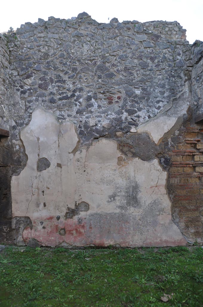 VIII.3.12 Pompeii. January 2024. 
Detail of west wall of triclinium. Photo courtesy of Domenico Esposito.