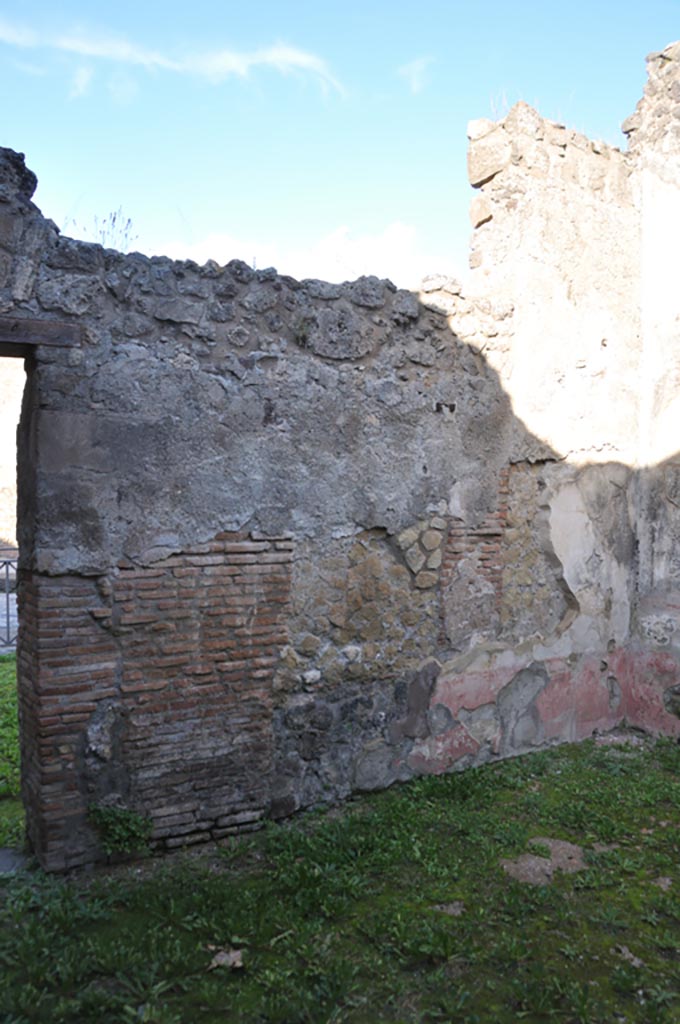 VIII.3.12 Pompeii. January 2024. 
Looking north-east along north wall of triclinium. Photo courtesy of Domenico Esposito.