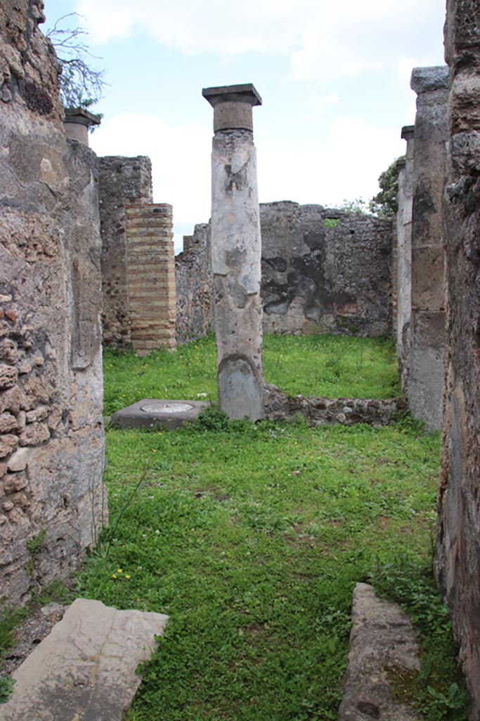 VIII.3.27 Pompeii. May 2024.  
Looking east from entrance corridor towards peristyle. Photo courtesy of Klaus Heese.