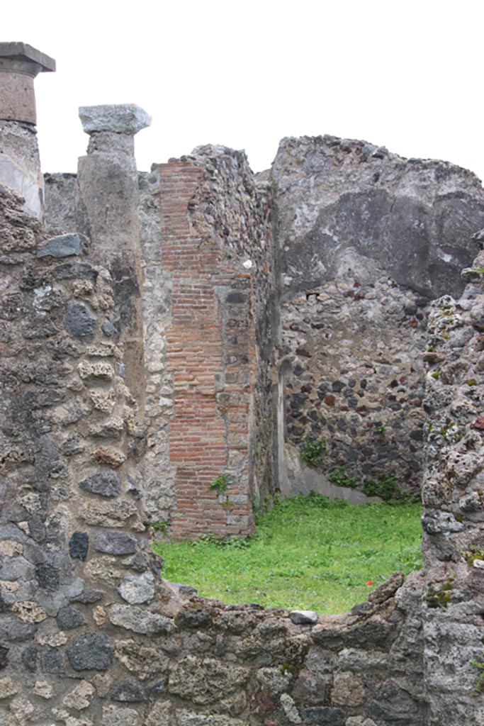 VIII.3.28 Pompeii. May 2024. 
Looking south towards portico of VIII.3.27. Photo courtesy of Klaus Heese.