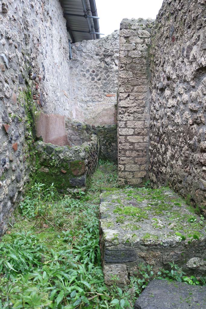VIII.4.1 Pompeii. December 2018. 
Looking south along rear corridor. Photo courtesy of Aude Durand.