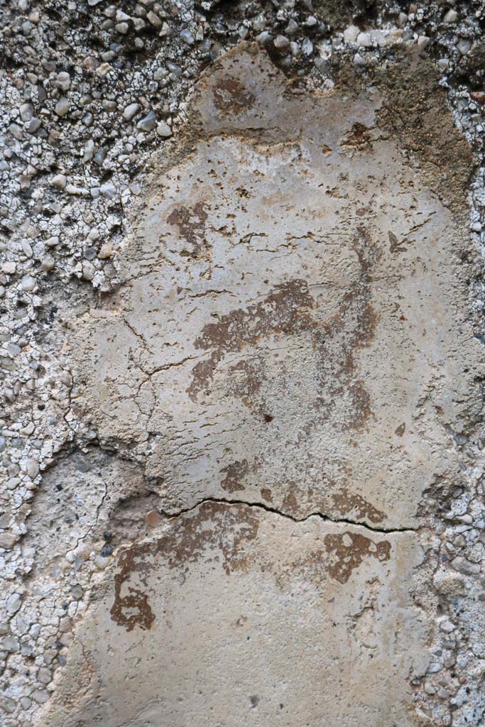 VIII.4.12, Pompeii. December 2018. 
Detail of above remaining painted area. Photo courtesy of Aude Durand.