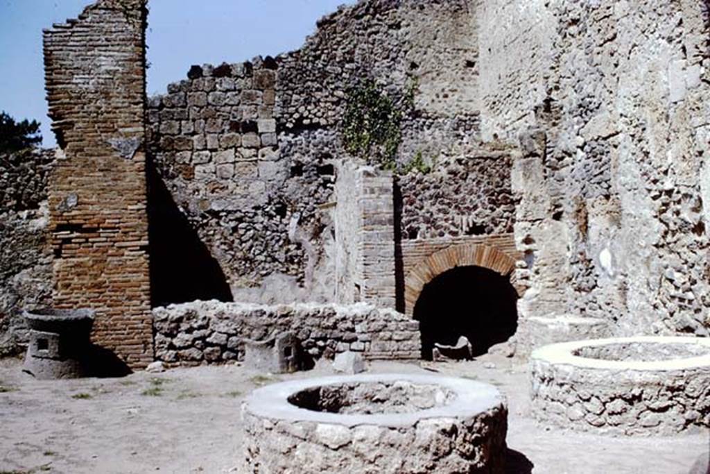 VIII.4.27 Pompeii.  1966. Looking west to oven. Photo by Stanley A. Jashemski.
Source: The Wilhelmina and Stanley A. Jashemski archive in the University of Maryland Library, Special Collections (See collection page) and made available under the Creative Commons Attribution-Non Commercial License v.4. See Licence and use details.
J66f0184