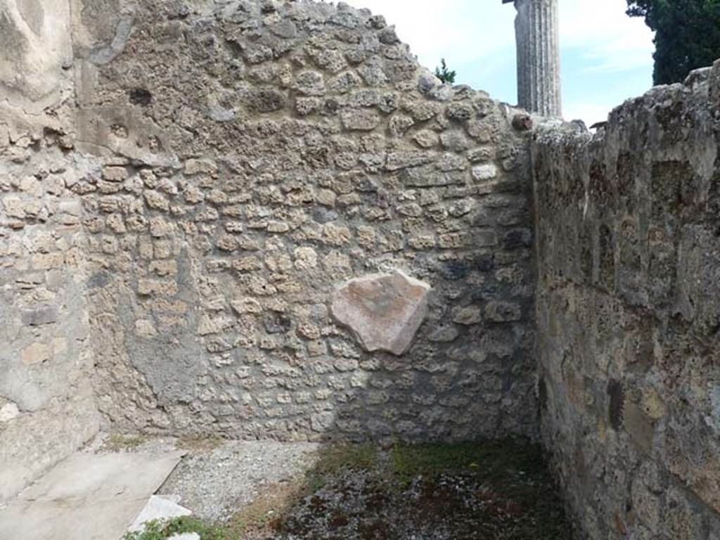 VIII.4.48 Pompeii. September 2015. East wall of rear room.