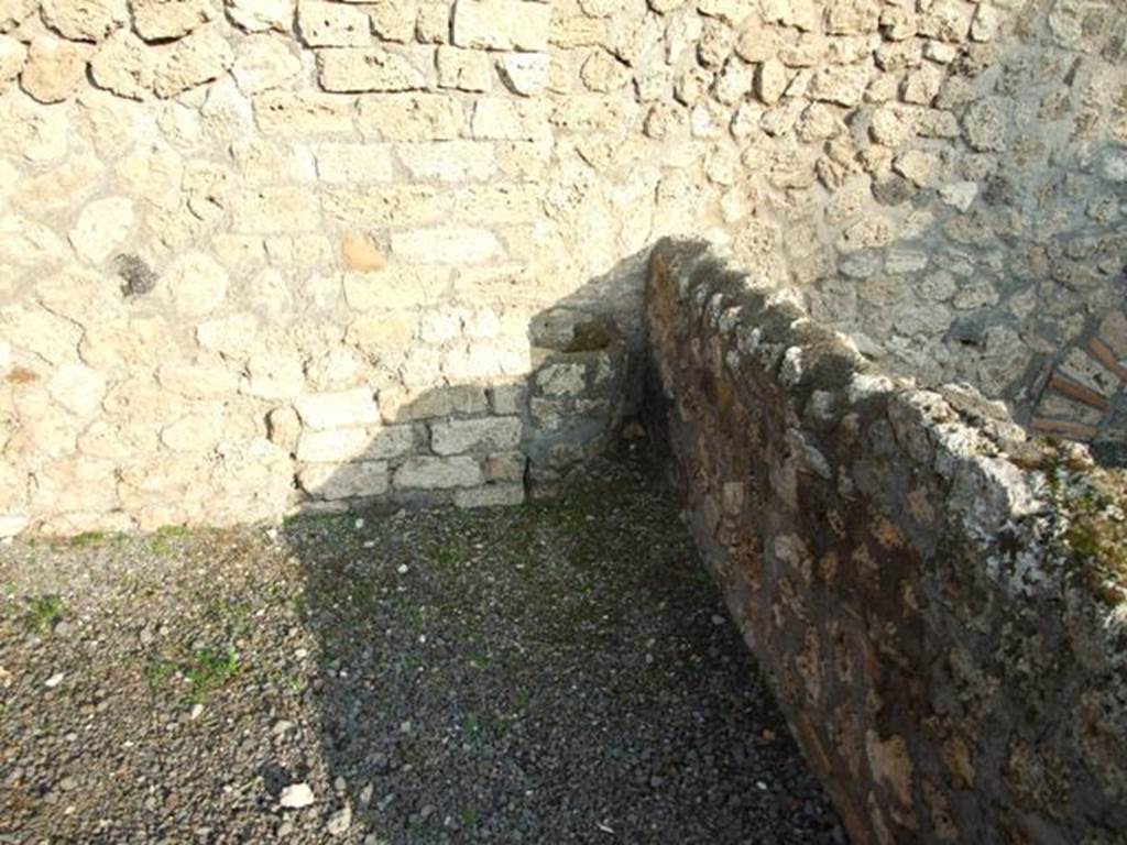 VIII.4.51 Pompeii. December 2007. South-east corner of rear room on north side.