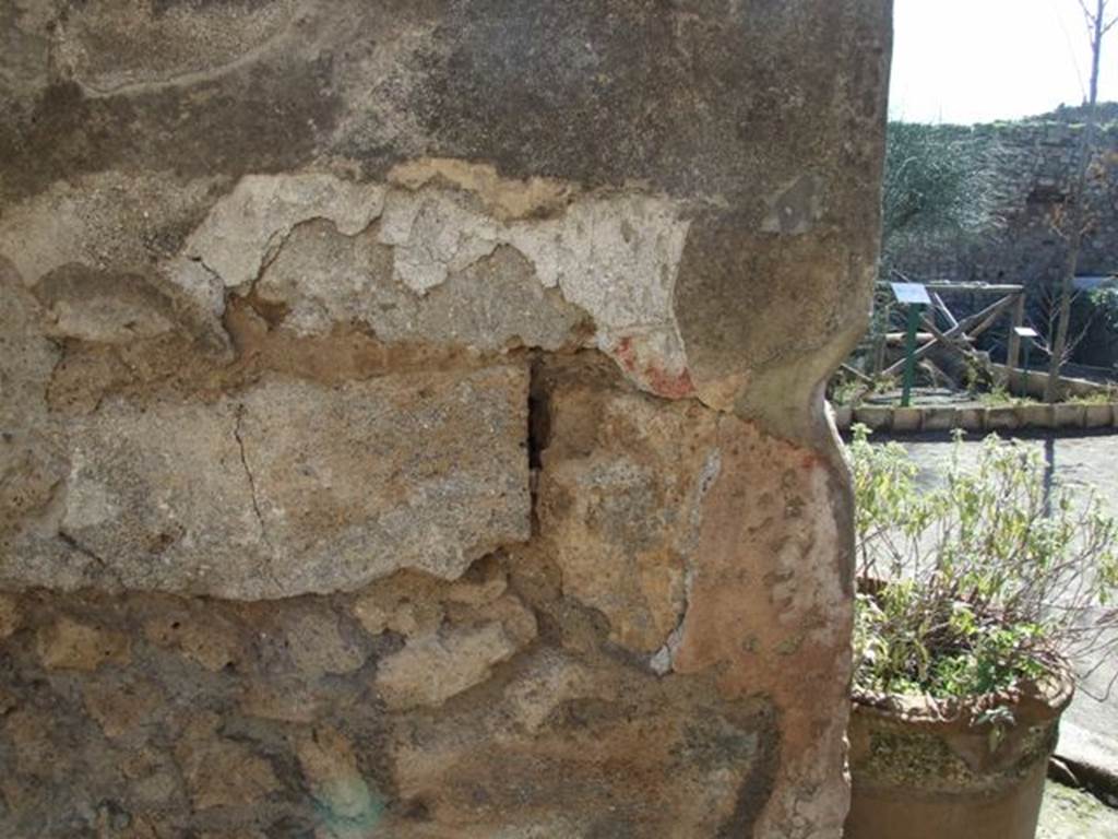 VIII.5.15 Pompeii. March 2009.  Room 1.  South wall.