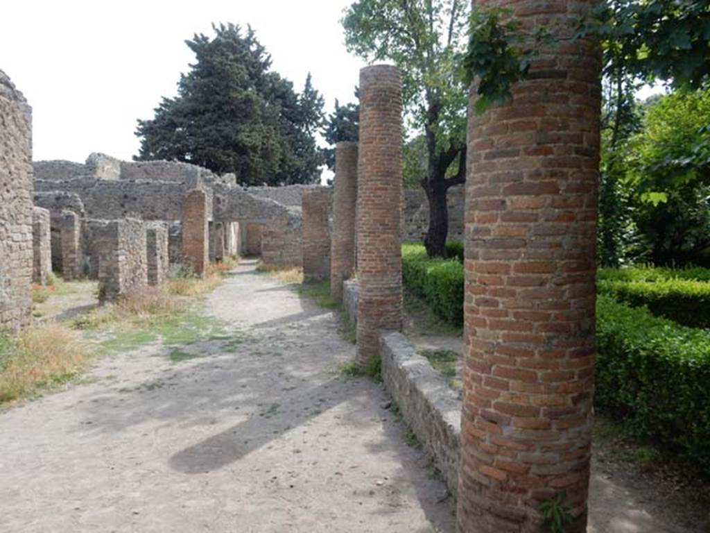VIII.5.16 Pompeii. May 2017. Looking towards east side of north portico.  Photo courtesy of Buzz Ferebee.