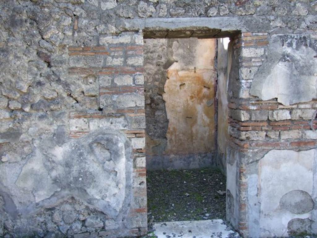 VIII.5.39 Pompeii. March 2009. Doorway to Room 2.