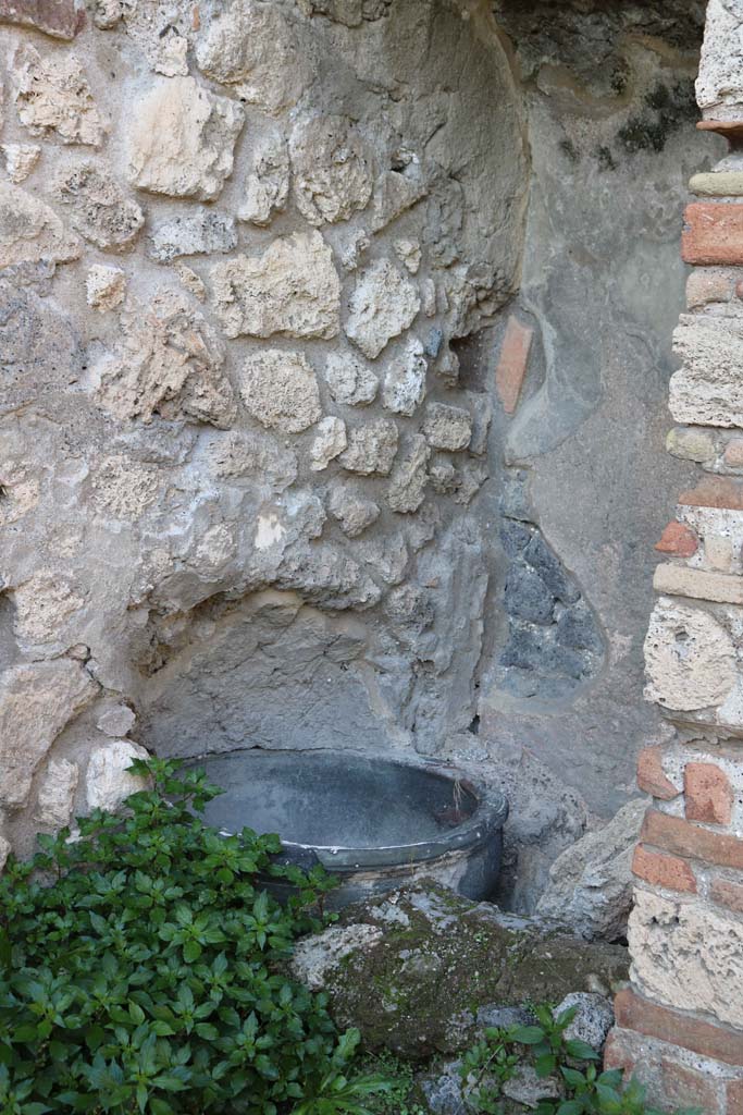 VIII.6.3, Pompeii. December 2018. 
Is this the well, as mentioned on page 136, above. Photo courtesy of Aude Durand.
See Bullettino dell’Instituto di Corrispondenza Archeologica (DAIR), 1884, p.136.
