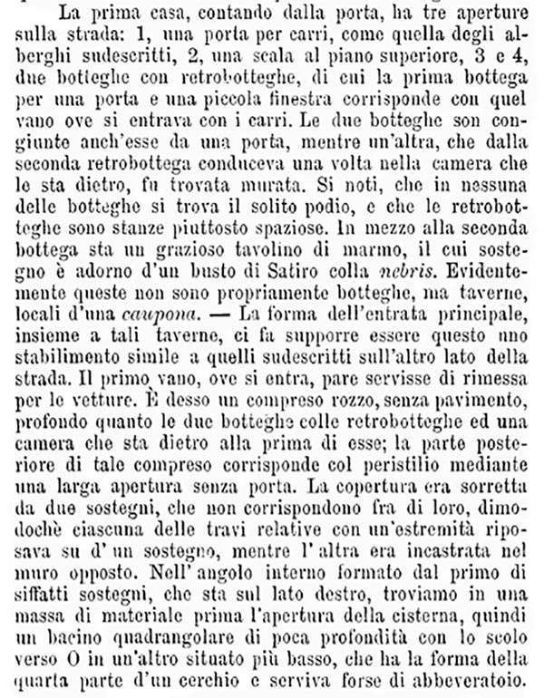VIII.7.1 Pompeii. 1875. Excavation report.
See Bullettino dell’Instituto di Corrispondenza Archeologica (DAIR), 1875, (p. 126).