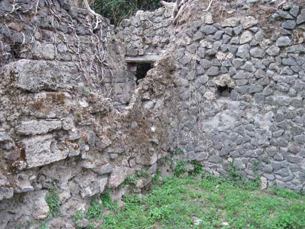 VIII.7.8 Pompeii. September 2010. Rear courtyard/workshop room, south-west corner. Photo courtesy of Drew Baker.