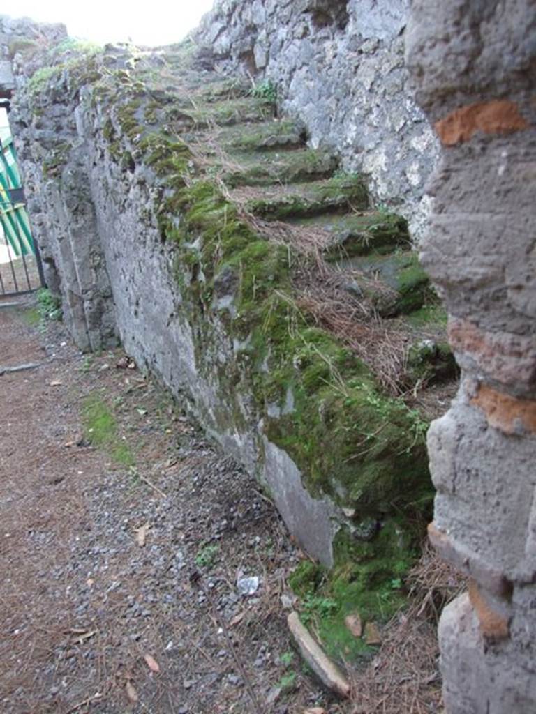 VIII.7.16 Pompeii.  December 2007. Staircase to upper floor from room on the south side.