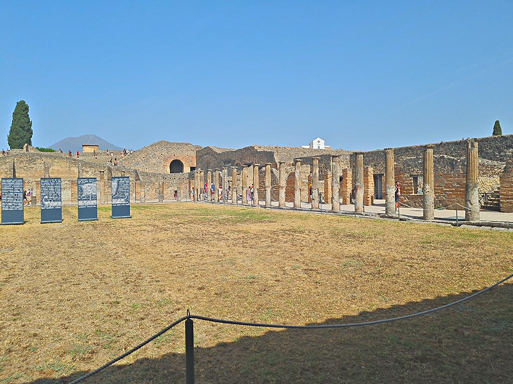 VIII.7.16 Pompeii. September 2024. 
Looking north-east towards east side, from south side. Photo courtesy of Giuseppe Ciaramella.