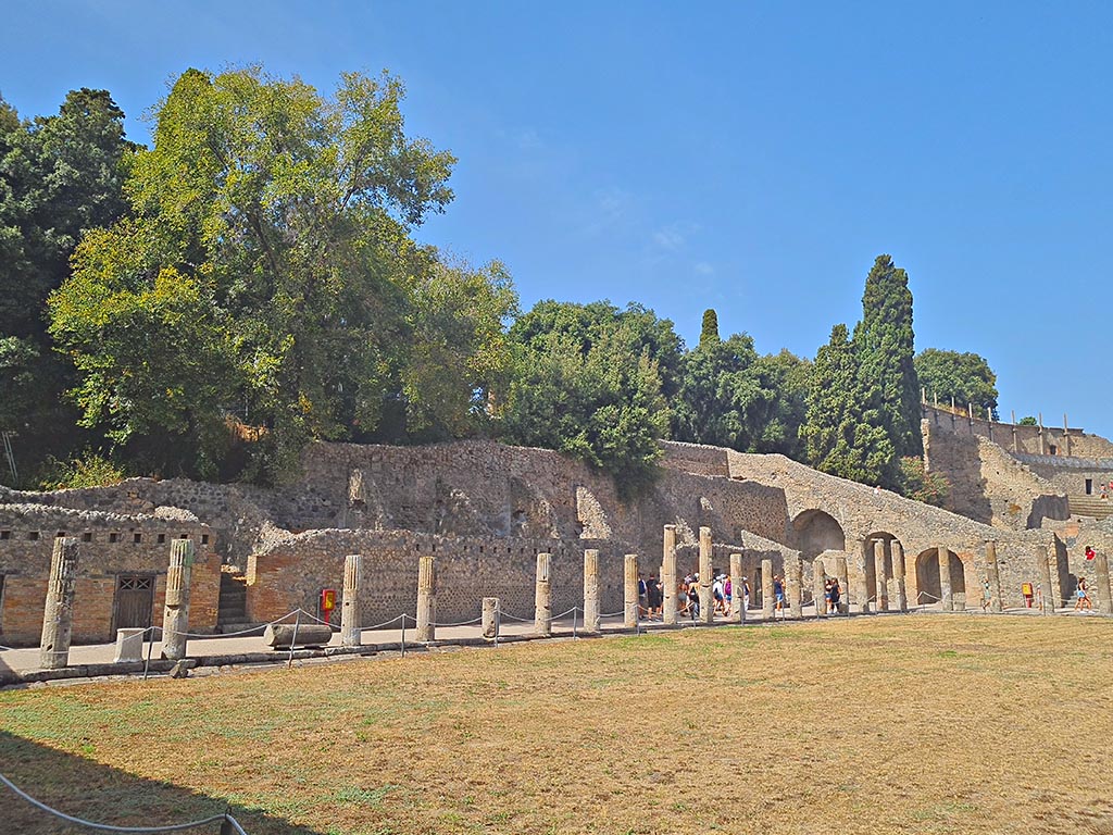 VIII.7.16Pompeii. September 2024. 
Looking towards west side and north-west corner, from south side. Photo courtesy of Giuseppe Ciaramella.