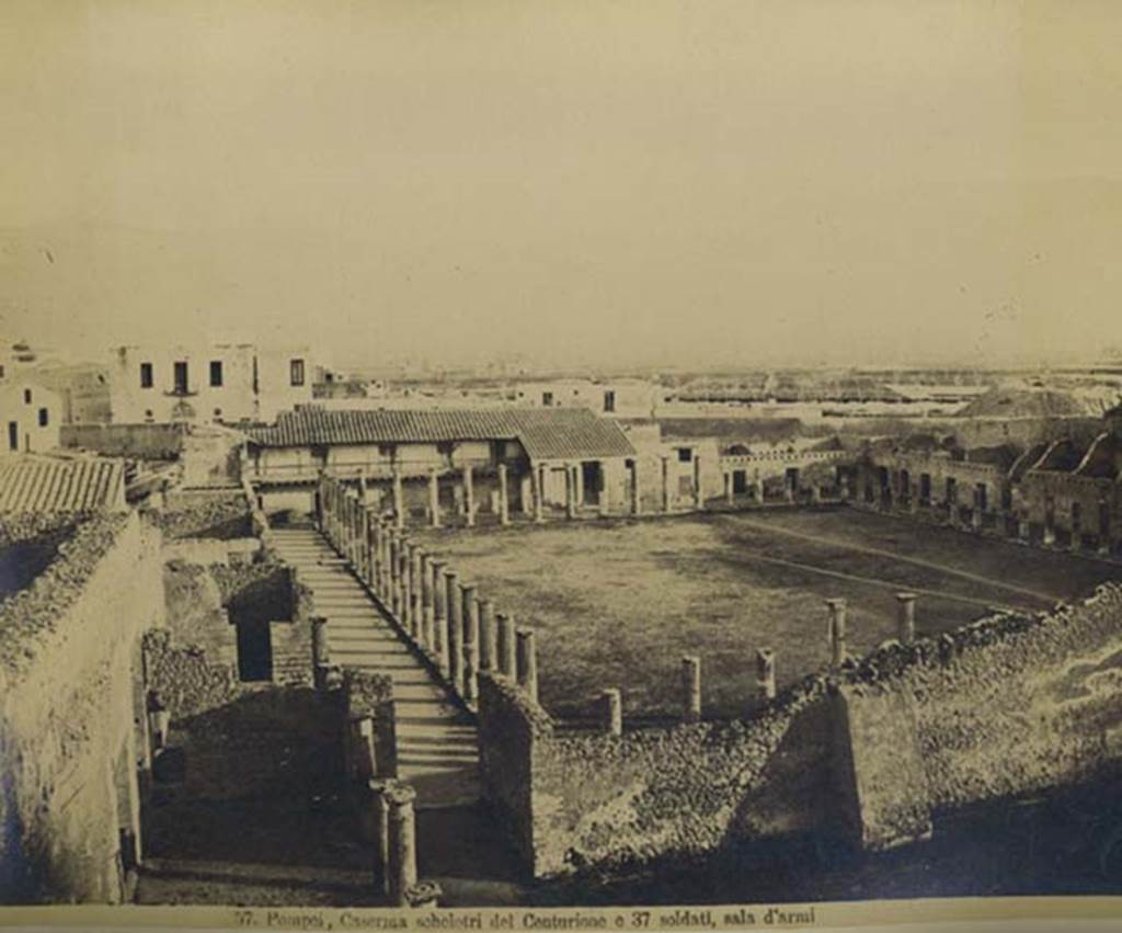VIII.7.16 Pompeii. Mid 1890’s. Photograph by Esposito, numbered 57.  Looking south and west from above east side. Photo courtesy of Rick Bauer.