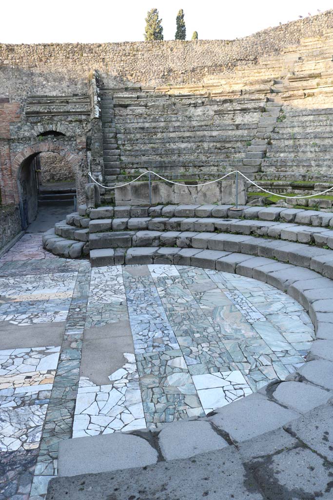 VIII.7.19 Pompeii. December 2018. 
Looking west across flooring. Photo courtesy of Aude Durand.