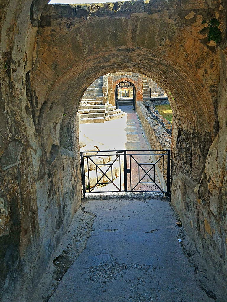 VIII.7.19 Pompeii. September 2024. 
Looking east through doorway, from west end. Photo courtesy of Giuseppe Ciaramella.