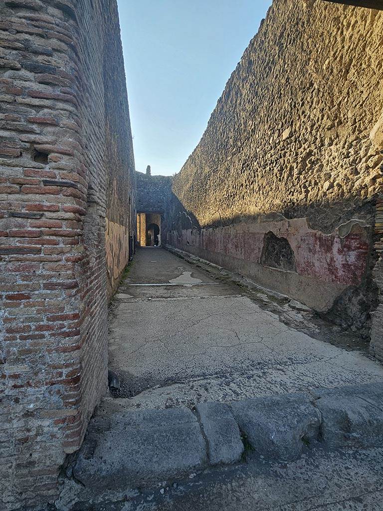 VIII.7.20 Pompeii. November 2024. 
Looking west along entrance corridor. Photo courtesy of Annette Haug.