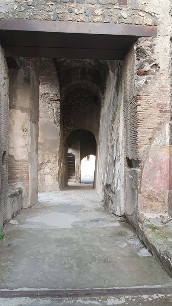 VIII.7.20 Pompeii. August 2021. Entrance corridor to Large Theatre
Foto Annette Haug, ERC Grant 681269 DÉCOR.