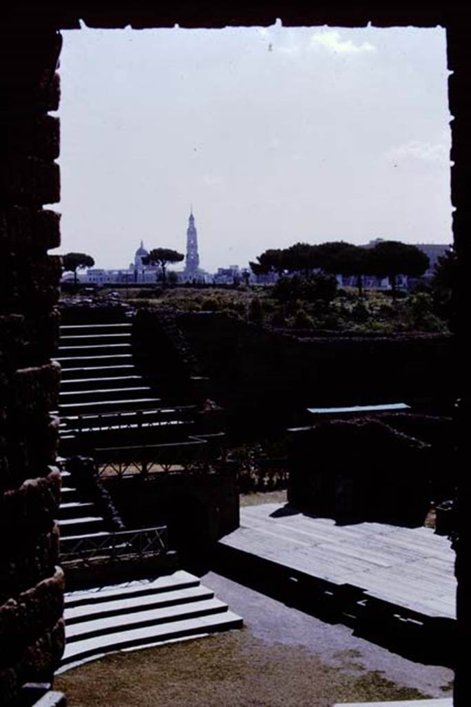 VIII.7.20 Pompeii. 1968. Looking east across Large Theatre. Photo by Stanley A. Jashemski.
Source: The Wilhelmina and Stanley A. Jashemski archive in the University of Maryland Library, Special Collections (See collection page) and made available under the Creative Commons Attribution-Non Commercial License v.4. See Licence and use details.
J68f1058
