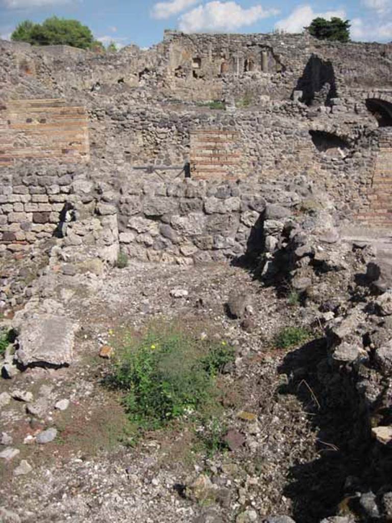 VIII.7.23 Pompeii. September 2010. Looking east along kitchen area. Photo courtesy of Drew Baker.