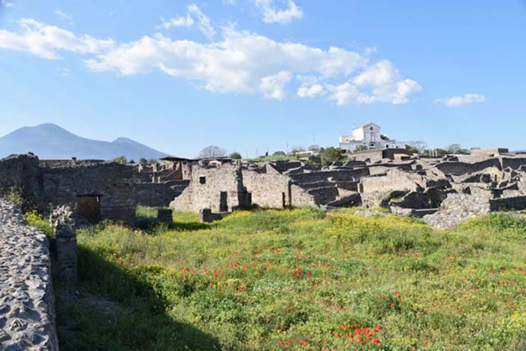 VIII.7.26 Pompeii. April 2018. Looking north-east from large theatre, overlooking garden area. 
Photo courtesy of Ian Lycett-King. Use is subject to Creative Commons Attribution-NonCommercial License v.4 International.