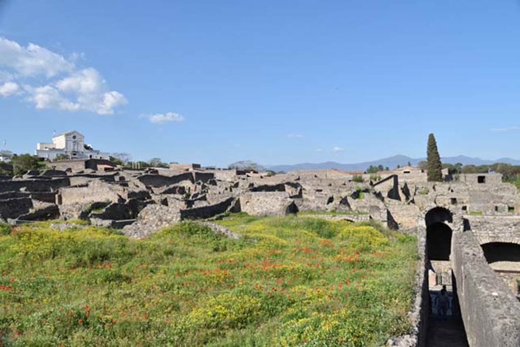 VIII.7.26 Pompeii. April 2018. Looking east across south end of garden area. Photo courtesy of Ian Lycett-King. 
Use is subject to Creative Commons Attribution-NonCommercial License v.4 International.