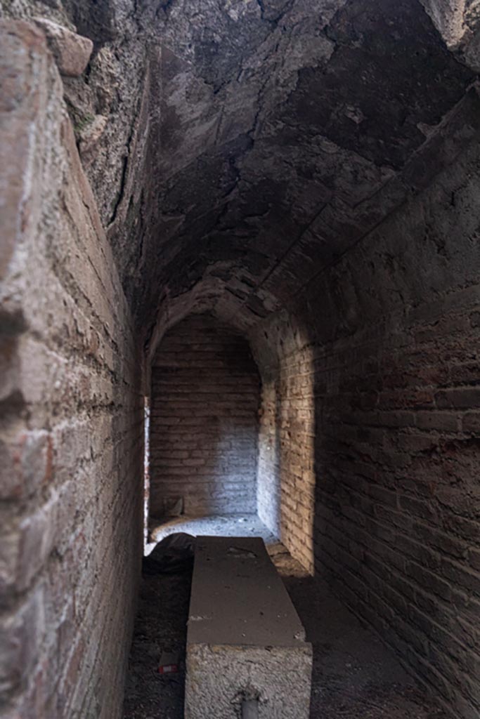 VIII.7.28 Pompeii. October 2023. 
Looking south in rear arched room. Photo courtesy of Johannes Eber.