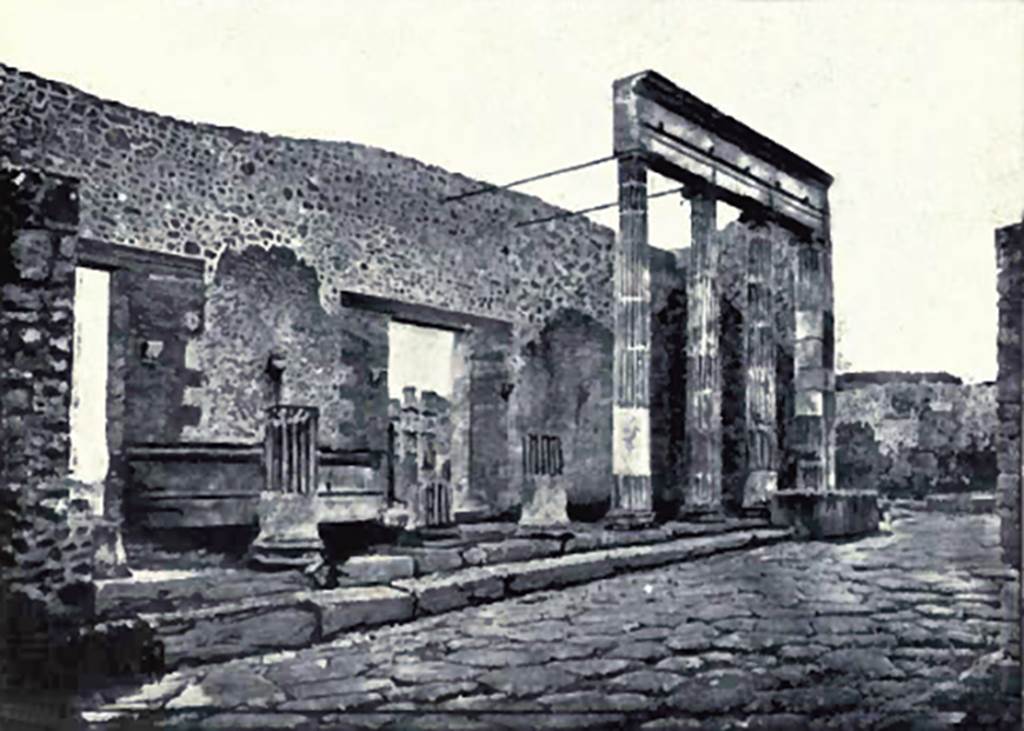 VIII.7.30 Pompeii. 1905. Entrance to Triangular Forum from Via del Tempio d’Iside.