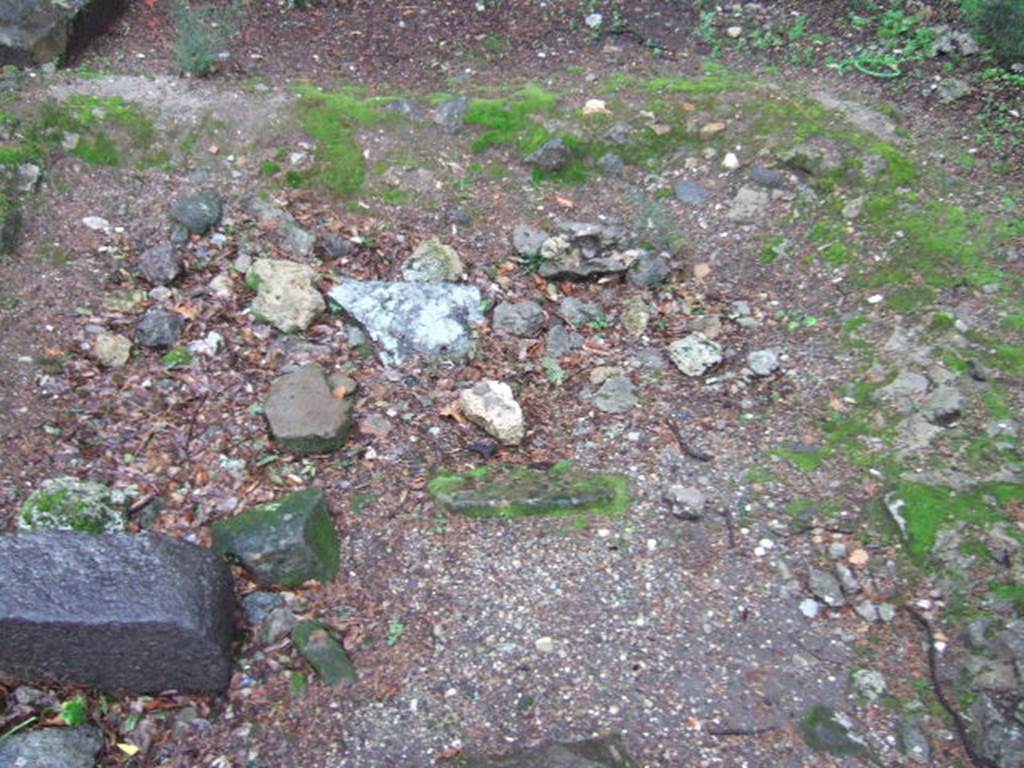 VIII.7.31 Pompeii. December 2005. Centre of tomb, looking east.