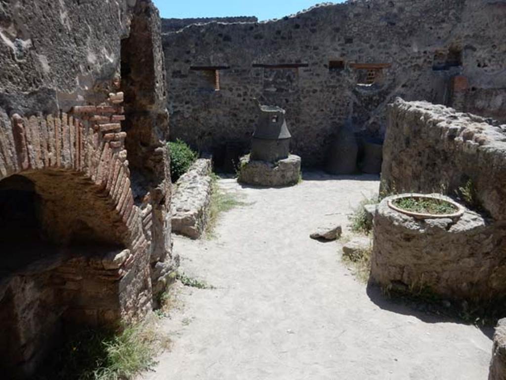 IX.1.3/ IX.1.33 Pompeii. May 2017. Looking south across bakery. Photo courtesy of Buzz Ferebee.
