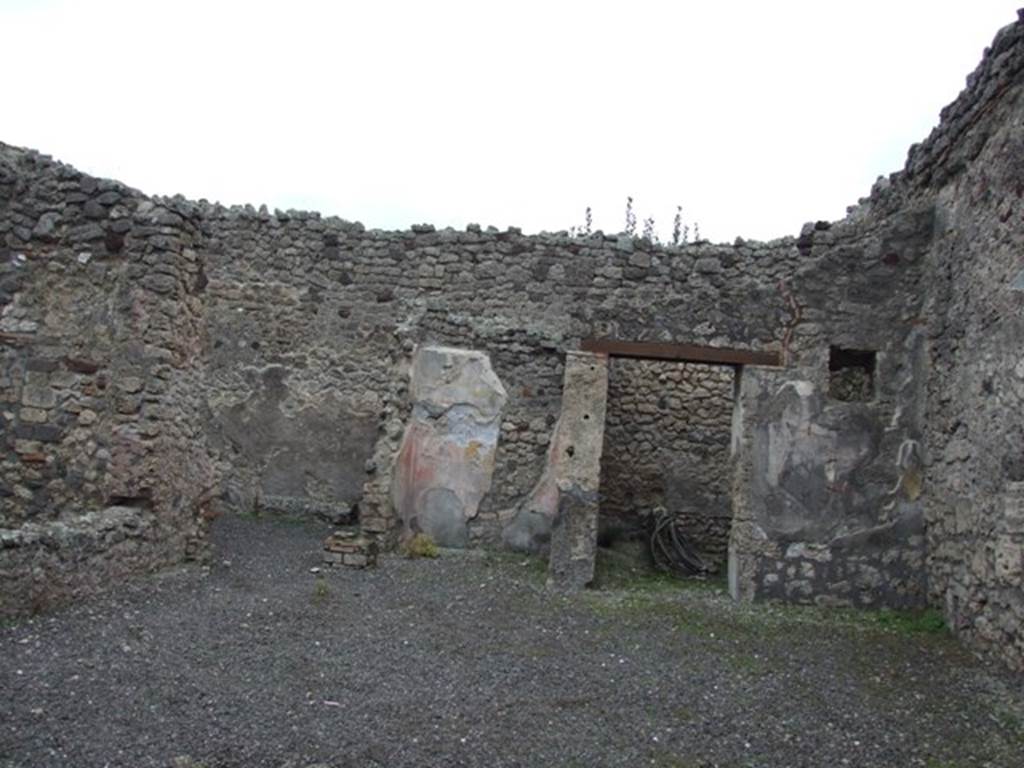 IX.1.7 Pompeii.  December 2007.  Three rooms at the east end of atrium.