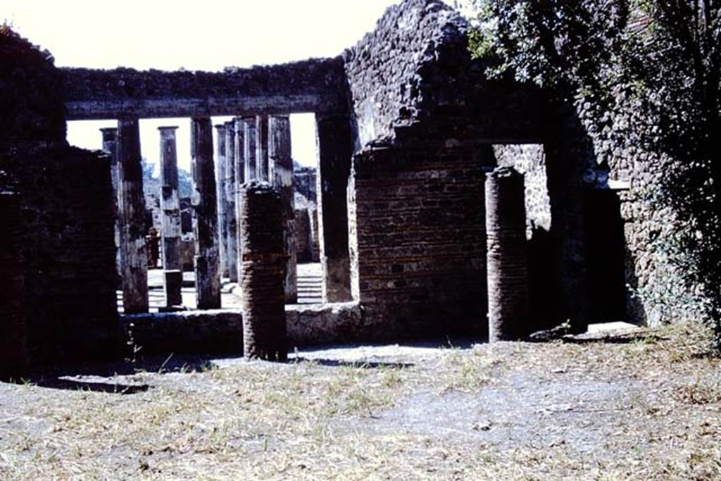 IX.1.20 Pompeii. 1966. Looking south from garden area through window of tablinum to atrium.   Photo by Stanley A. Jashemski.
Source: The Wilhelmina and Stanley A. Jashemski archive in the University of Maryland Library, Special Collections (See collection page) and made available under the Creative Commons Attribution-Non Commercial License v.4. See Licence and use details.
J66f0465