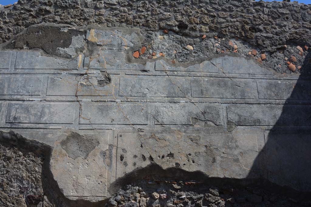 IX.1.22 Pompeii. September 2019. Room 24, detail from east wall. 
Foto Annette Haug, ERC Grant 681269 DÉCOR