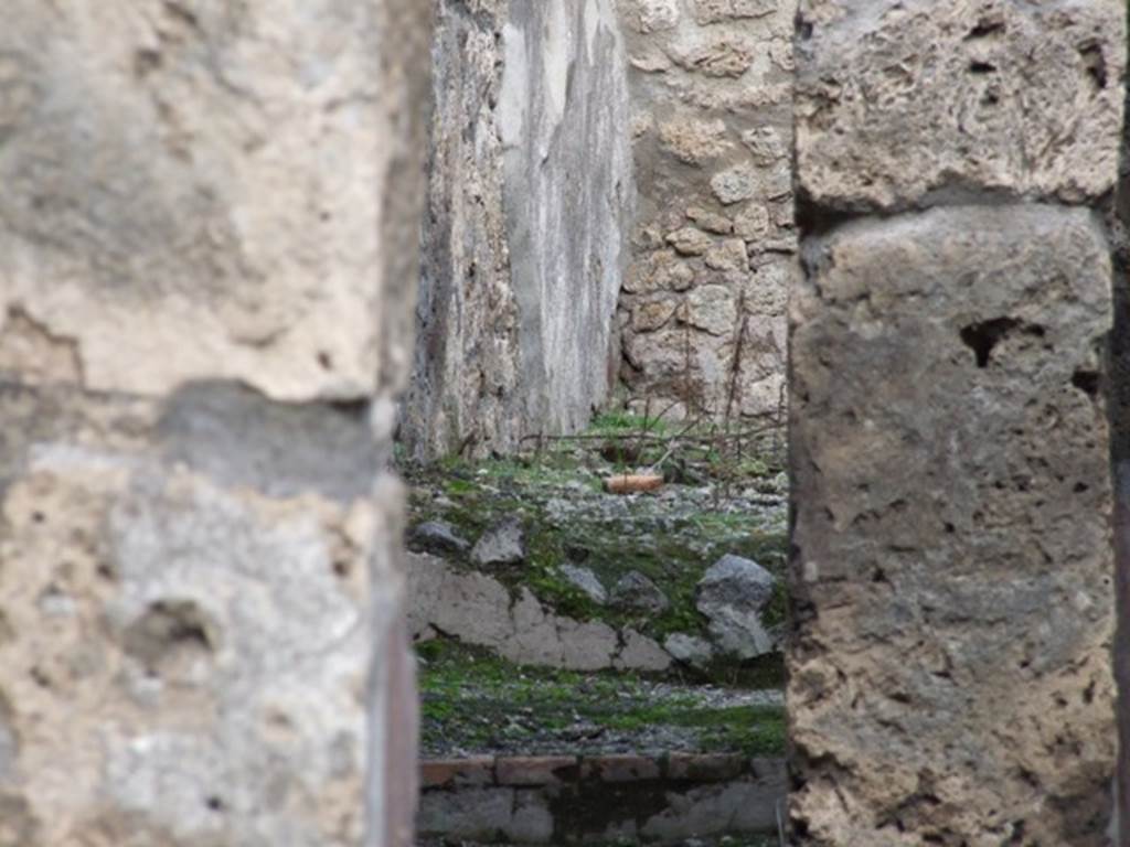 IX.2.12  Pompeii. December 2007. Corridor/steps, leading to the rear rooms and courtyard, with latrine and cistern.
See Pappalardo, U., 2001. La Descrizione di Pompei per Giuseppe Fiorelli (1875). Napoli: Massa Editore. (p.141).
See Fiorelli, G., (1875). Descrizione di Pompei, (p.380-1)