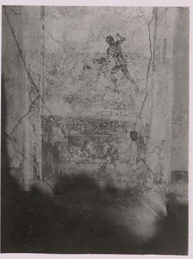 IX.2.16 Pompeii. Pre-1943. Cubiculum b, north wall, painting of Artemis and Acteon. 
Photo by Tatiana Warscher.
See Warscher, T. Codex Topographicus Pompeianus, IX.2. (1943), Swedish Institute, Rome. (no.61a.), p. 140.