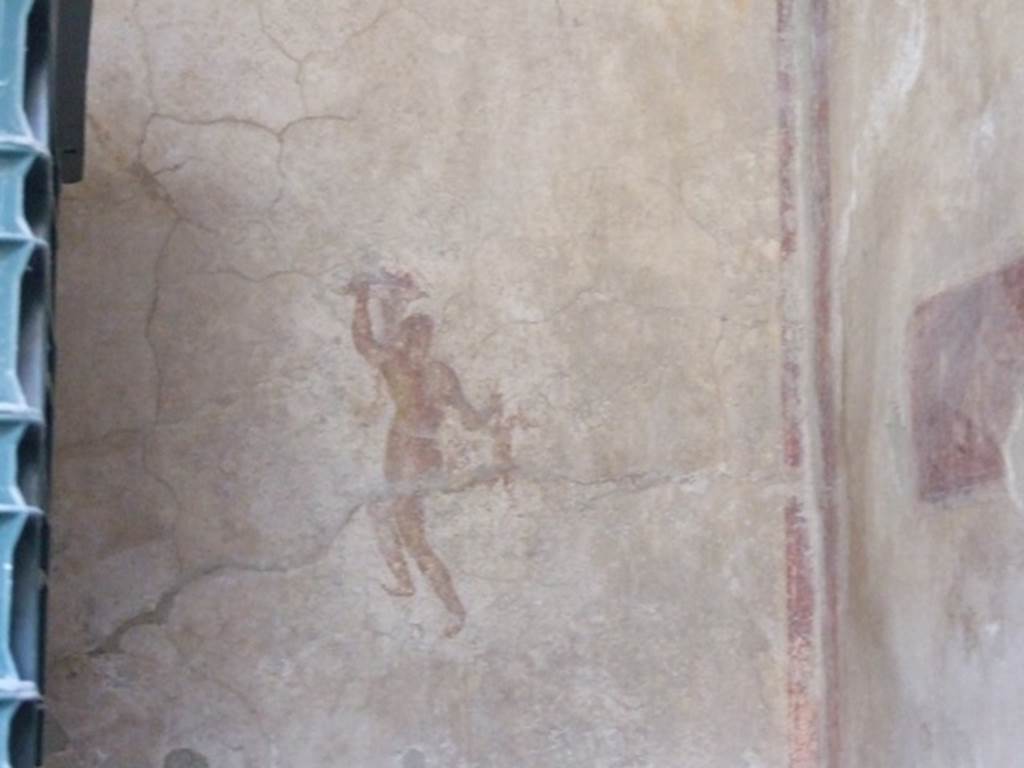 IX.3.5 Pompeii. March 2009. Room 15, painted figure from west end of south wall.