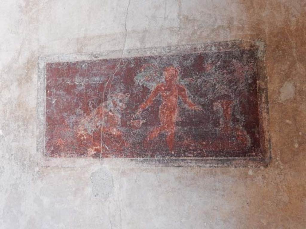 IX.3.5 Pompeii. May 2015. Room 15, panel on north end of west wall. Photo courtesy of Buzz Ferebee.