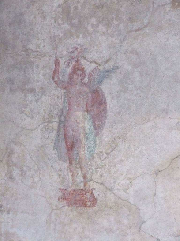 IX.3.5 Pompeii. March 2009. Room 16, painted figure from east side of south wall.