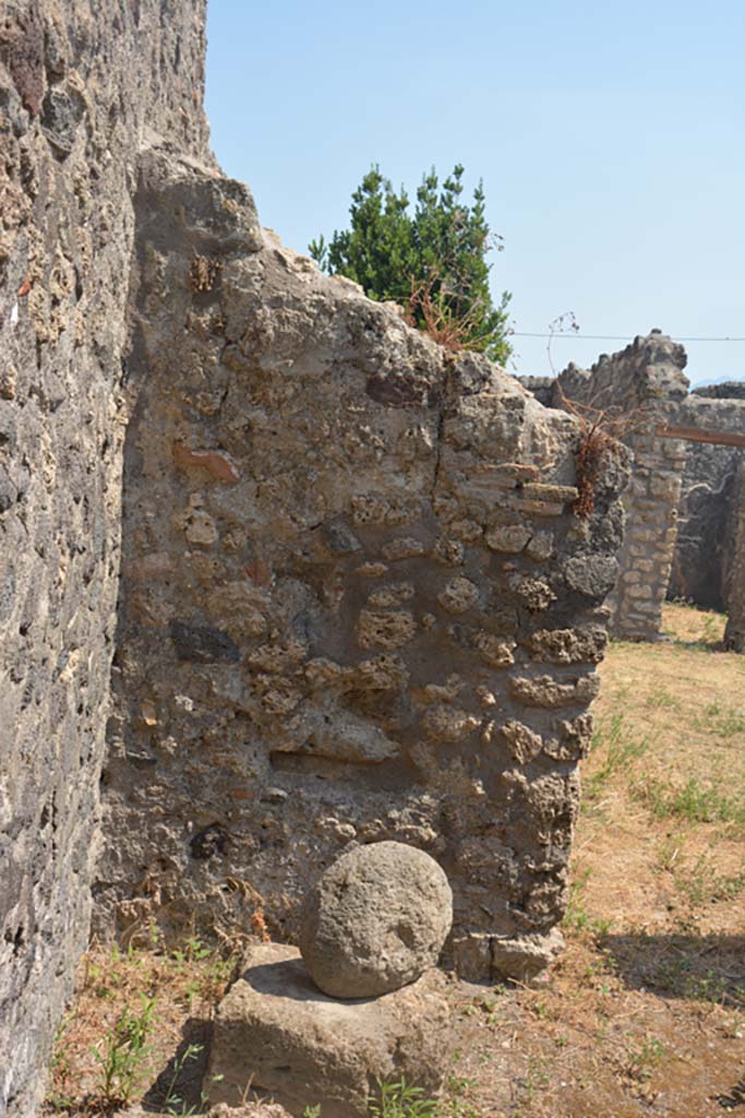IX.3.23 Pompeii. July 2017. Room d, south wall on east side of doorway into yard c.
Foto Annette Haug, ERC Grant 681269 DÉCOR.