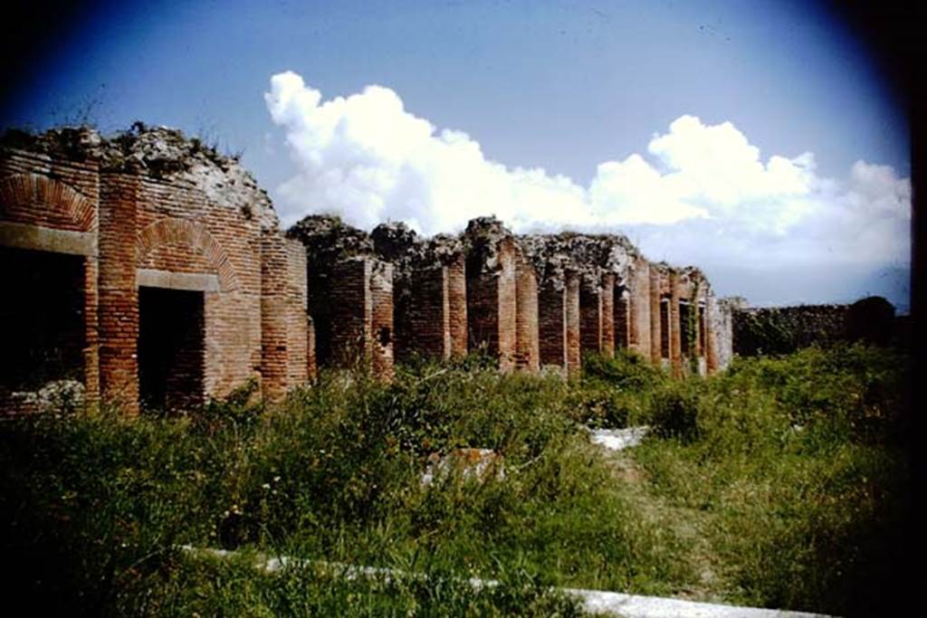 IX.4.18 Pompeii. 1964. East side of baths, looking south-east. Photo by Stanley A. Jashemski.
Source: The Wilhelmina and Stanley A. Jashemski archive in the University of Maryland Library, Special Collections (See collection page) and made available under the Creative Commons Attribution-Non Commercial License v.4. See Licence and use details.
J64f1225